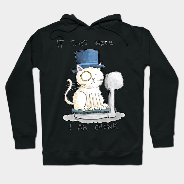 Dapper Cat - Chonk Hoodie by johnnybuzt